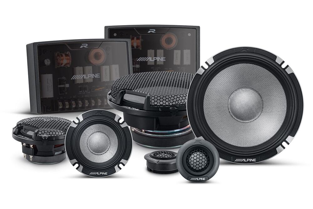 Alpine R-Series R2-S653 3-Way  6.5" Component & R2-S65 6.5" Car Audio Speaker