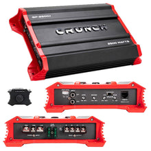 Load image into Gallery viewer, Crunch Ground Pounder GP-2500.1 2500W Max Monoblock Subwoofer Class AB 2500 Watts Car Amplifier with Absolute Magnet Phone Holder Bundle