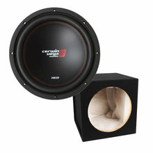 Load image into Gallery viewer, Cerwin Vega XED12V2 1000W 12" Car Subwoofer + 12" Sealed Sub Enclosure Box