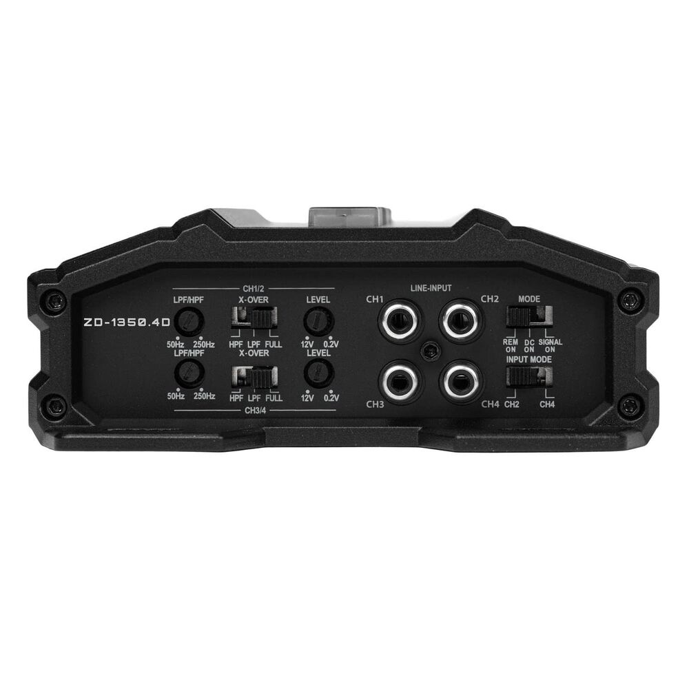 Hifonics ZD-1350.4D 1350 Watt RMS Class-D 4-Channel Car Amplifier + 0 Gauge Amp Kit
