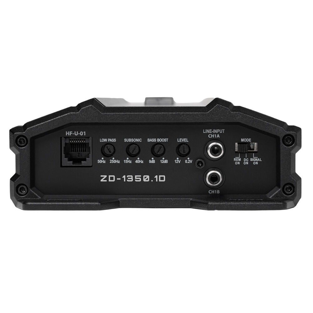 Hifonics ZD-1350.1D 1350 Watt Mono Amplifier 1 Ohm Car Audio Class-D Amp + 0 Gauge Amp Kit