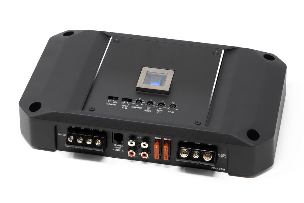 Alpine R2-A75M 750 W RMS R-Series Class-D Mono Sub Amplifier + 4 Gauge Amp Kit