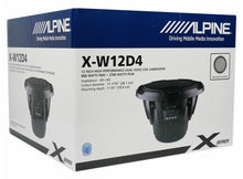 Load image into Gallery viewer, ALPINE X-W12D4 12" 900 Watt RMS Car Audio Subwoofer DVC Dual-4ohm X-Series Sub