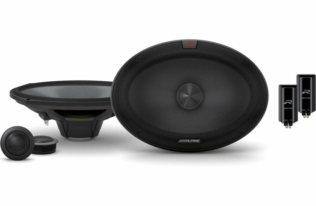 Alpine R-S69C.2 2-Way 600W Peak, 200W RMS R-Series 6x9" Component Speakers