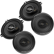 Load image into Gallery viewer, 2 Pair Pioneer TS-A1371F 5-1/4" 5.25" 300W 3-Way Coaxial Car Audio Speakers
