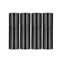 Load image into Gallery viewer, 4 Rolls BLACK Hand Pallet Shrink Wrap Plastic Stretch Film 18" Wide 1500SQFt.