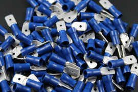 Install Bay BVMD250 Blue Vinyl Male Quick Disconnect 16-14 Gauge .250