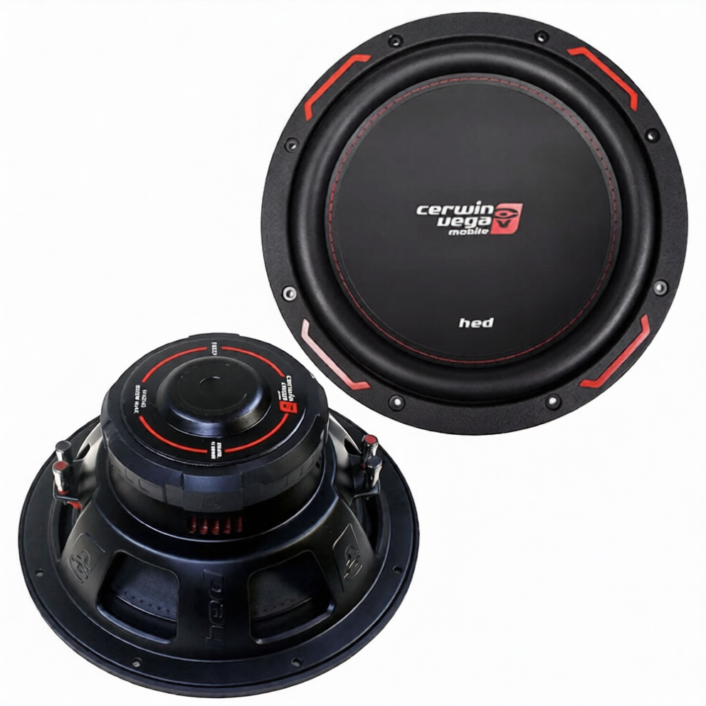2 Cerwin Vega H7124D 2800W 12" HED Series Dual 4-ohm Subwoofer