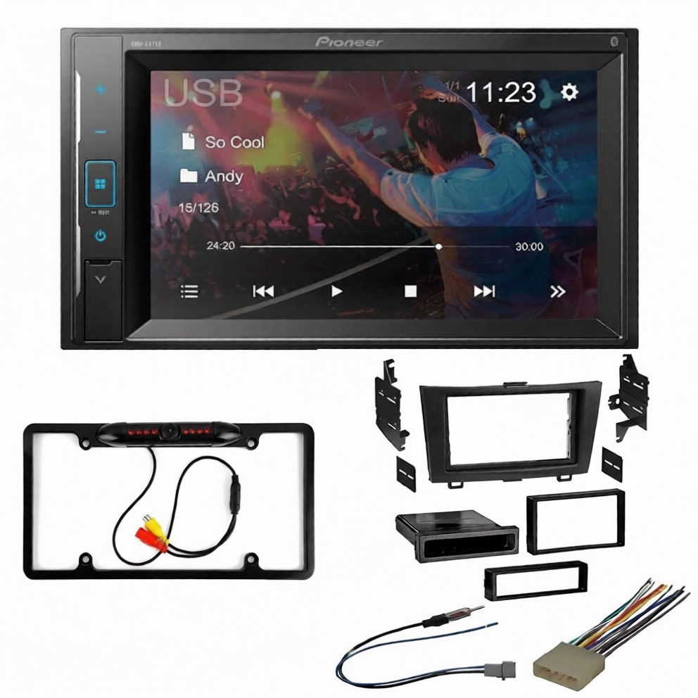 Pioneer DMH-241EX+HONK817+HWH812+HO6+CAM1800B Fit 2007-2011 Honda CR-V