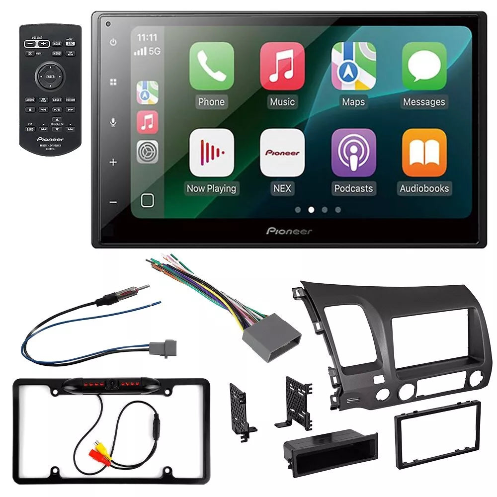 Pioneer DMH-1800NEX 6.8" Double DIN Multimedia Receiver + Kit Fit 03-06 Toyota Tundra