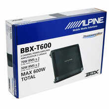 Load image into Gallery viewer, Alpine BBX-T600 600W Max 2-ohm 2 Channel Class A/B Amplifier + Absolute RCA17 17' RCA