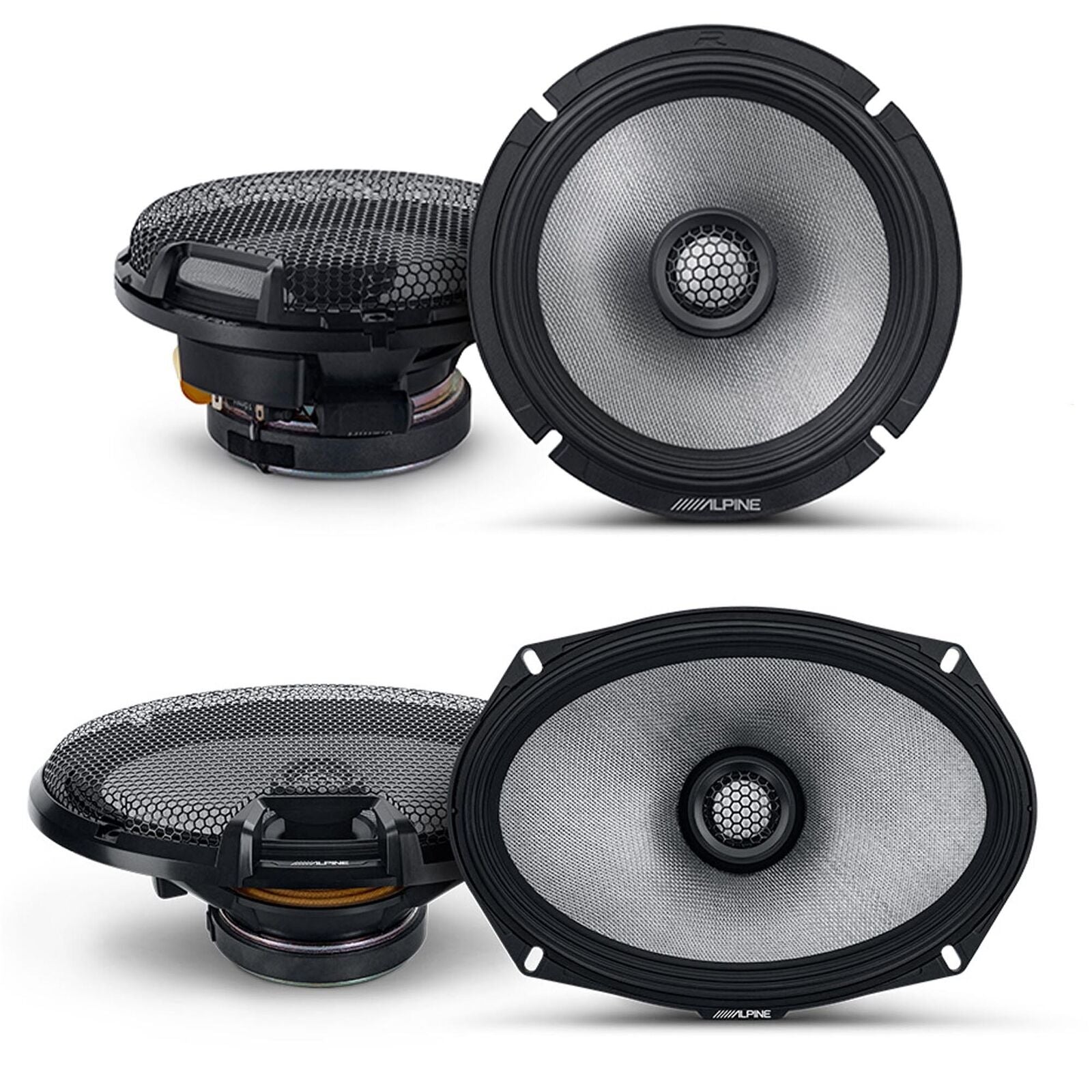 Alpine R-Series R2-S65 6.5" & R2-S69 6x9" Car Audio Speakers