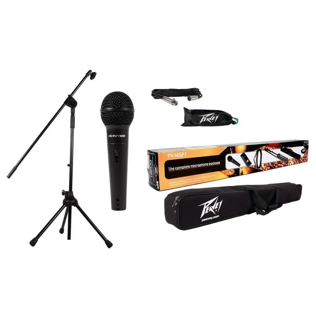 Peavey PV-MSP1 Complete Microphone and Stand Package with XLR Cable