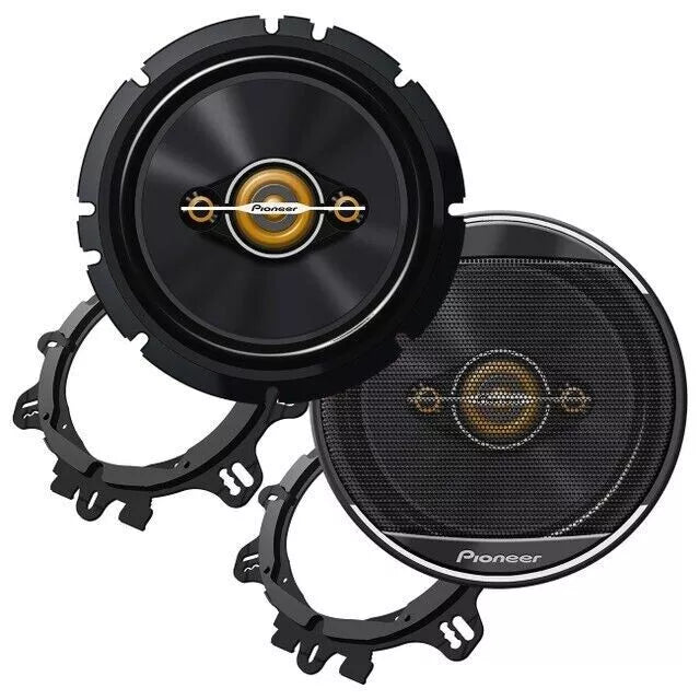 2 Pioneer TS-A1681F 350W MAX 6.5" 4-WAY CAR AUDIO COAXIAL SPEAKERS