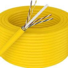 Load image into Gallery viewer, Absolute 500' Cat6 23AWG 600Mhz UL Bare Solid Copper Ethernet Yellow