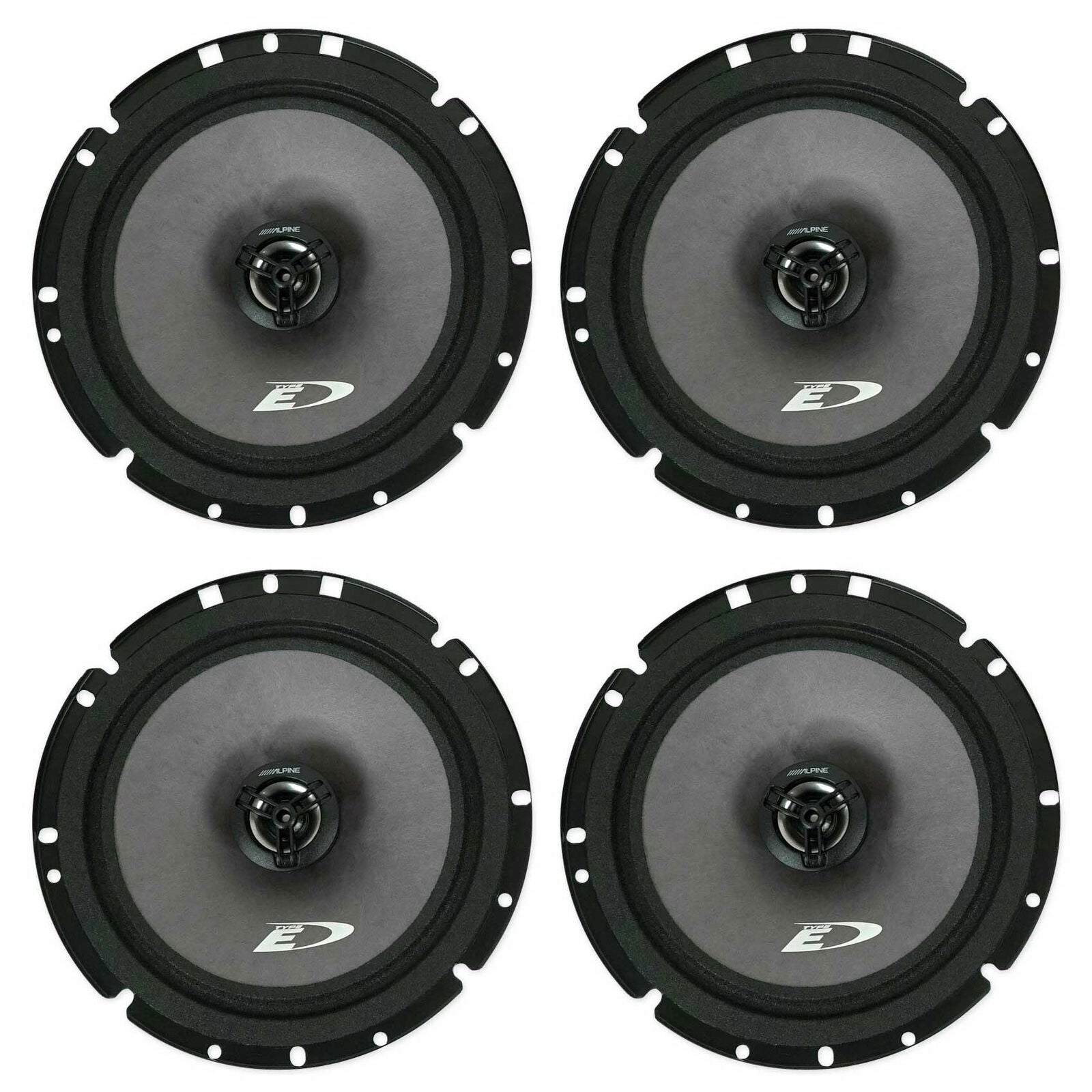 Alpine SXE 1726S 2 Way 6.5" 1995-2006 GM CAR Truck Front & Rear Door Speakers & Install Kits