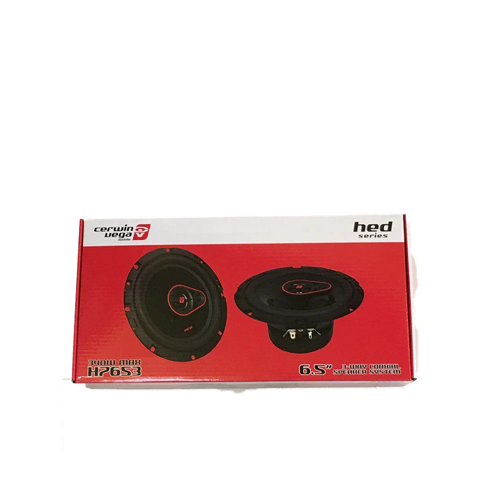 Cerwin Vega CVP1200.4D 4CH Amplifier + 2 H7653 6.5" Car Speakers