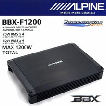 Load image into Gallery viewer, Alpine BBX-F1200 4CH Amplifier + 2 6x8" Speakers Fit 1999-2014 Ford F150