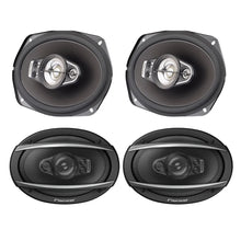 Load image into Gallery viewer, 2 Pairs Pioneer TS-A6970F 600W Max, 100W RMS 6" x 9" A-Series 5-Way Coaxial Car Speakers