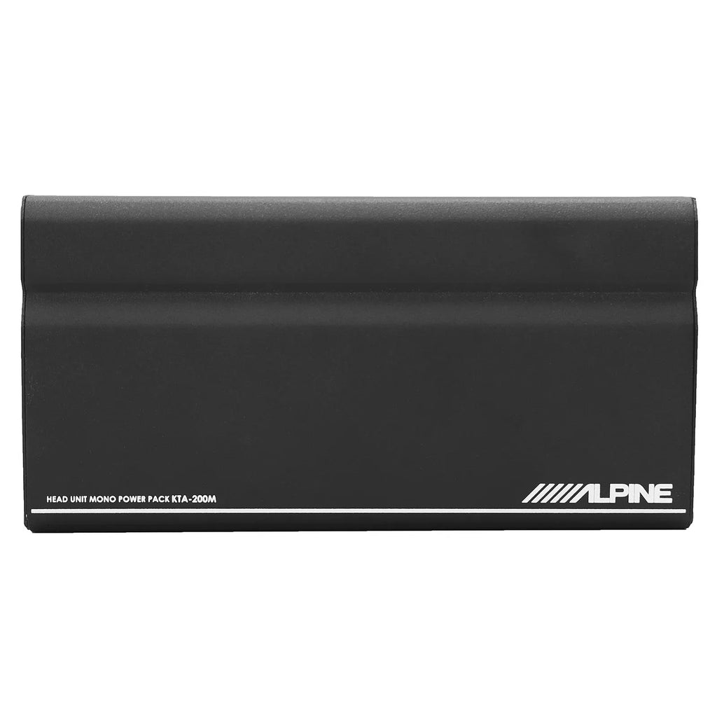 Alpine S-W12D2 RUX-KNOB.2 KTA-200M Mono Power Pack Amp with 12" Subwoofer and Bass Knob