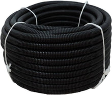 Load image into Gallery viewer, 1" x 100' Flexible Corrugated Black LDPE NON Split Tubing Wire Loom