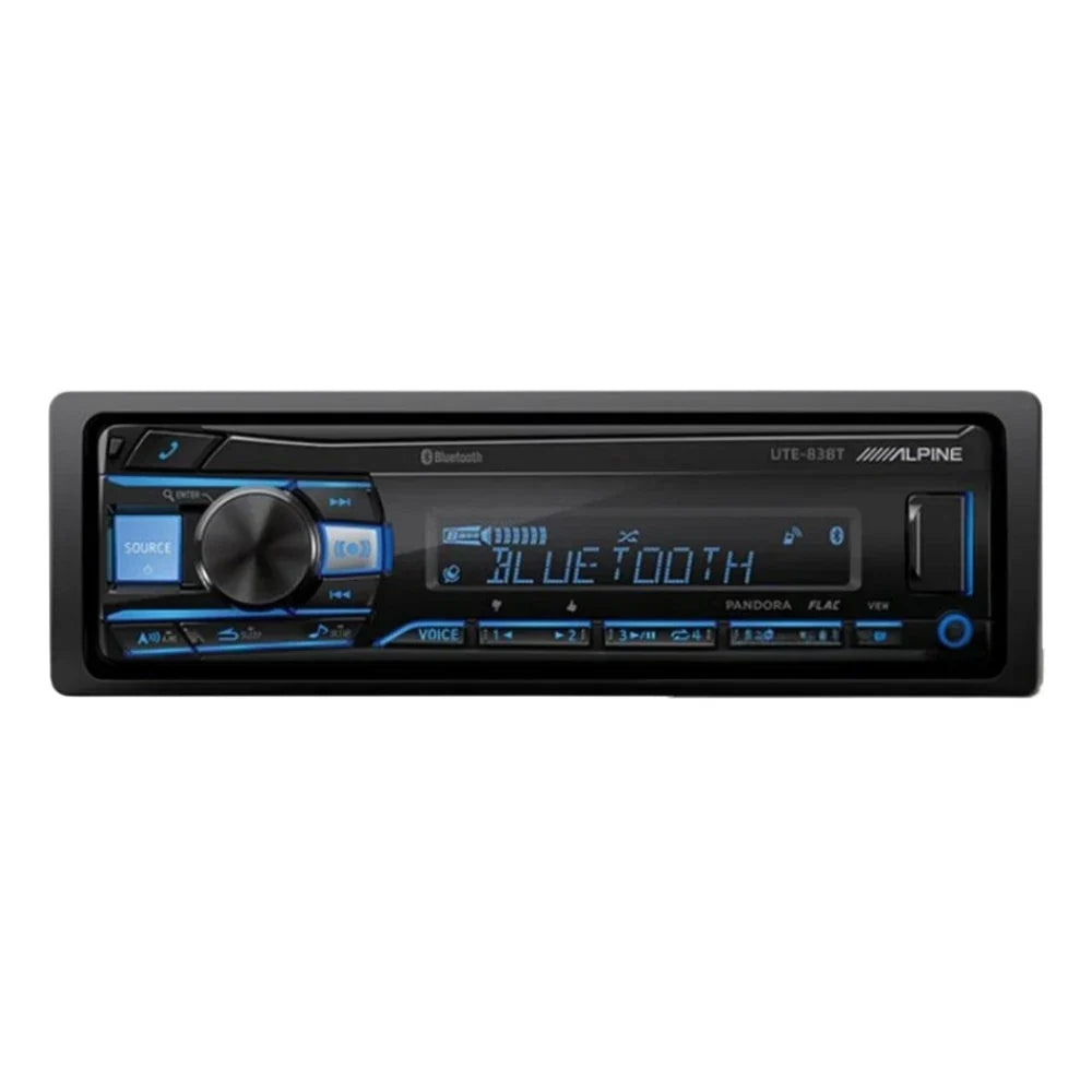 Alpine UTE-83BT Multimedia Receiver + DM-65C-G 6.5" Component 2-Way Bundle