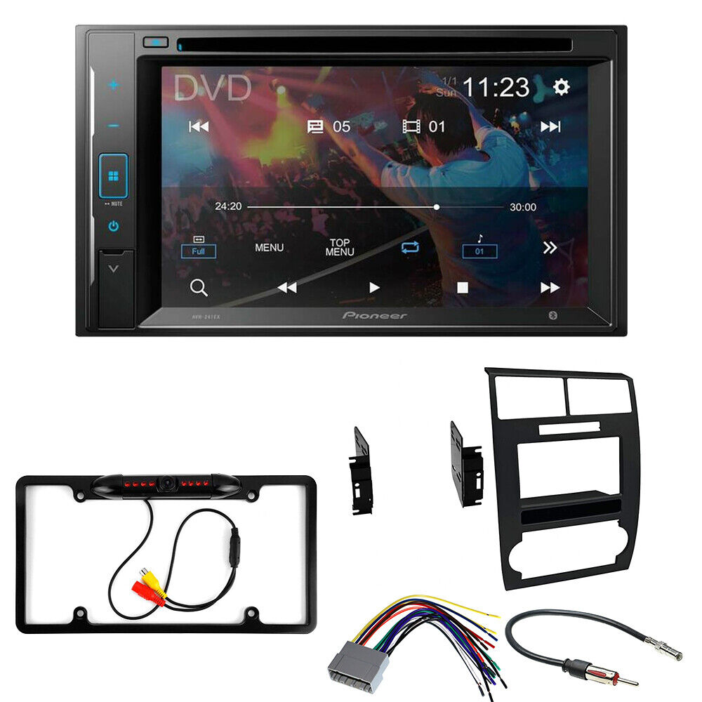 Pioneer AVH-241EX Double DIN DVD Camera Dash install Kit Fit 2006 - 2007 Charger