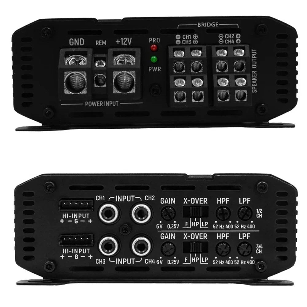 Cerwin Vega CVP1400.4 4 CH 1400W Amplifier & 2 PROMID65P 500W 6.5" Mid-Range Car Speakers Bundle