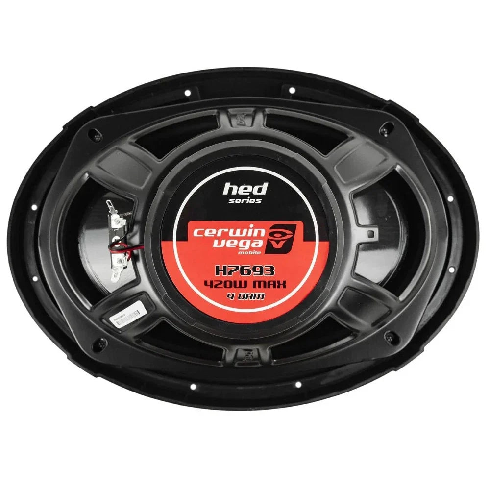 Cerwin Vega H7693 Rear Deck 6x9" Speakers + Harness Fit 2005-2010 Chevy Cobalt