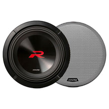 Load image into Gallery viewer, Alpine R2-W10D4 10" R-Series 4 Ohm 2250 Max DVC Car Audio Subwoofer + KTE-10G.3 Grill