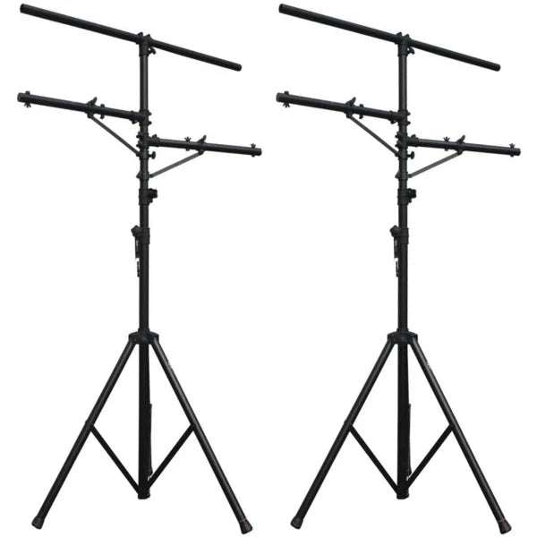 2 MR DJ Pro DJ Portable Lighting Multi Arm Tripod T-Bar Tripod Lighting Stand