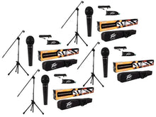 Load image into Gallery viewer, 4 Peavey PV MSP1 Complete Microphone with Stand Kit XLR Cable Included
