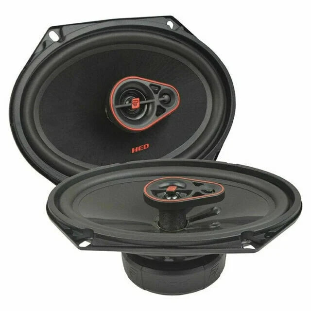6 Pairs Cerwin-Vega H7683 HED Series 6" x 8" (5" x 7") 3-Way Coaxial Car Speakers