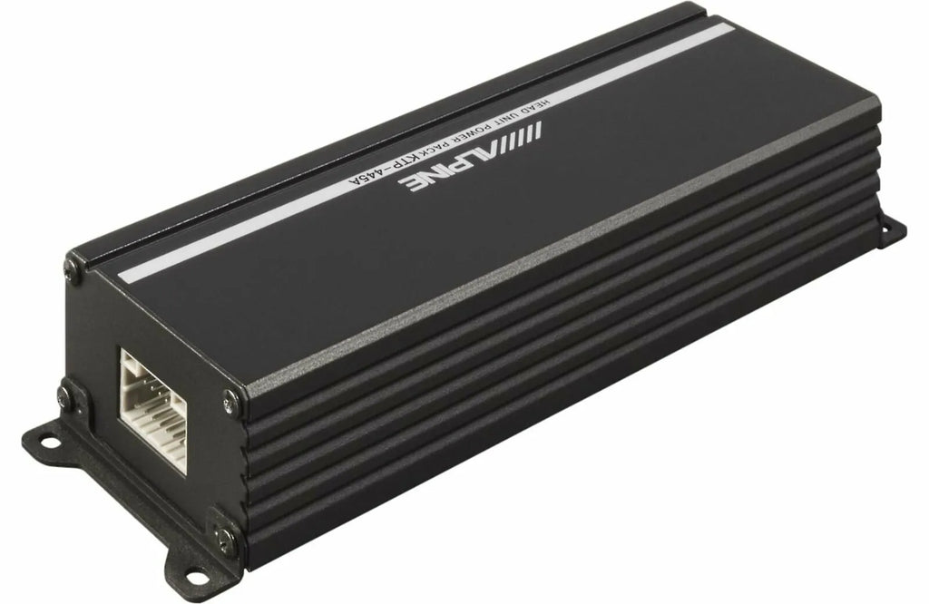 Alpine KTP-445A Power Pack Head Unit Amplifier and Backup Camera Bundle. 4-Channel Compact Amp Increases Alpine Head Unit Power up to 150 Percent - 90 Watts x 4 Channels, fits iLX-W650 and Others.