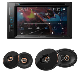 Pioneer AVH-241EX Double DIN DVD + Infinity Kappa 62ix 6.5