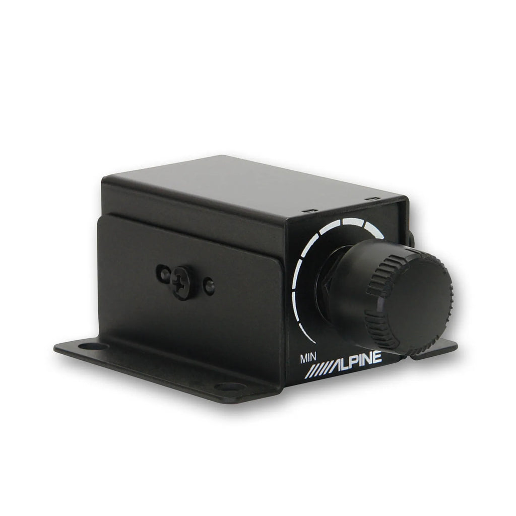 Alpine S-W12D2 RUX-KNOB.2 KTA-200M Mono Power Pack Amp with 12" Subwoofer and Bass Knob