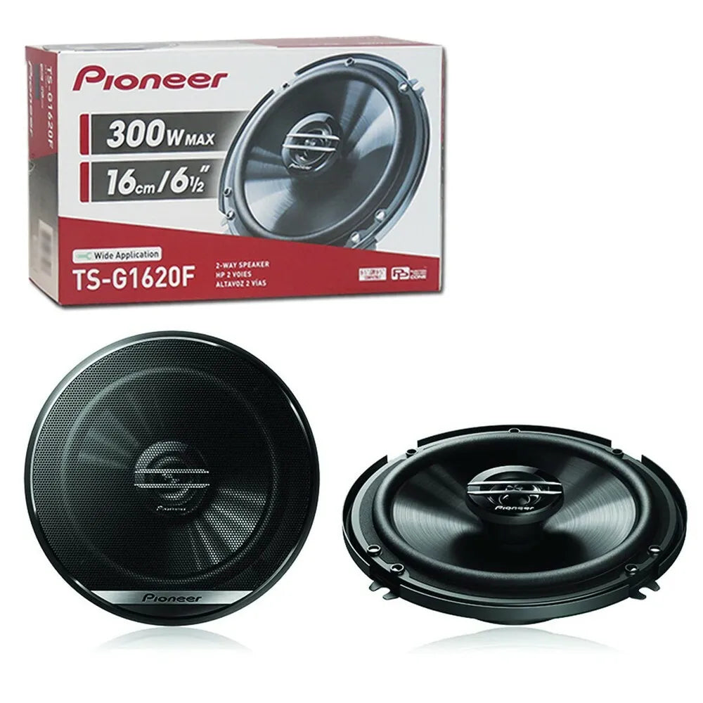 2 Pair Pioneer TS-G1620F 2-way CAR Truck Front, Rear Door Speakers Install Kits