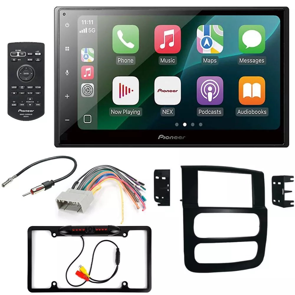 Pioneer DMH-1800NEX 6.8" Double DIN Multimedia Receiver + Kit Fit 95-02 C/K GMC Sierra