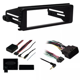Fosgate Speaker Dash Kit Steering Wheel Control Fit 1996-2013 Harley Davidson Motorcycles