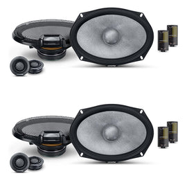 2 Pair Alpine R-Series R2-S69C 6x9