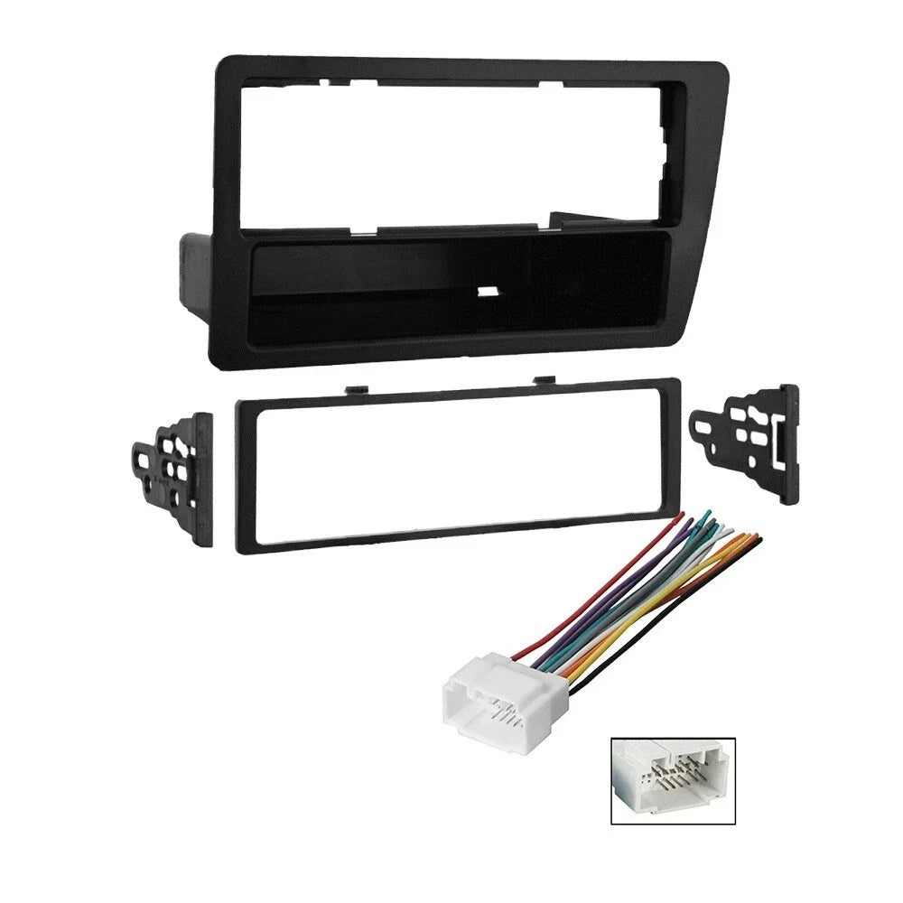 American International HONK809 Single DIN Dash Kit Harness Fit 2001-2005 Honda Civic Vehicles