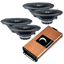 Load image into Gallery viewer, Diamond Audio Micro Series 600W Amplifier + 4 MP694 6x9” PRO Full-Range Horn Speakers