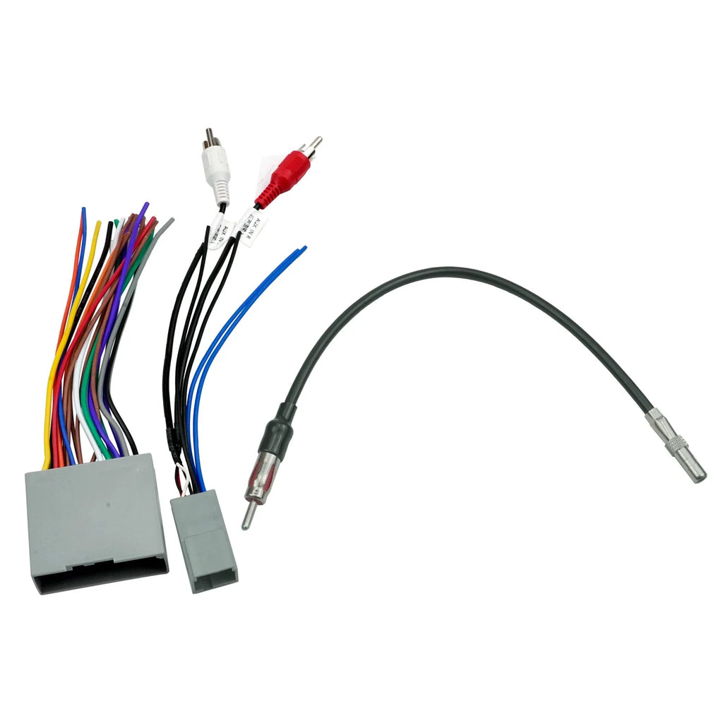 American Terminal AT694-5521 & ATCR6-CR10 Aftermarket Radio Amplifier Wiring Harness & Antenna Adapter Fit 2003-up Ford Lincoln Mercury