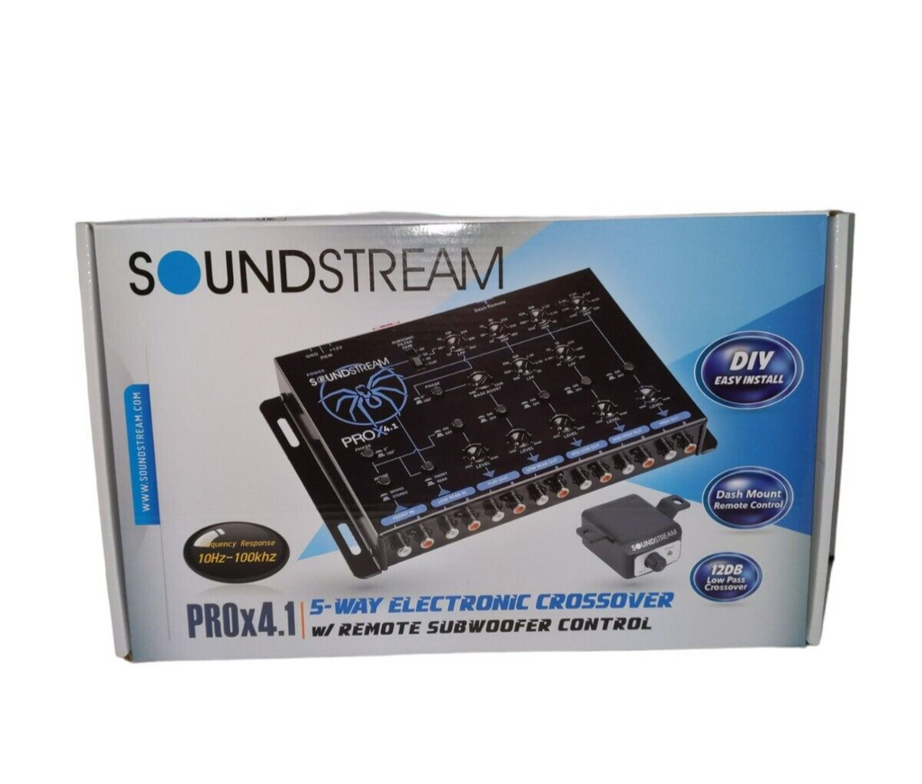 Soundstream PROX4.1 5-Way Electronic Crossover Optimized for Extreme SPL Applications