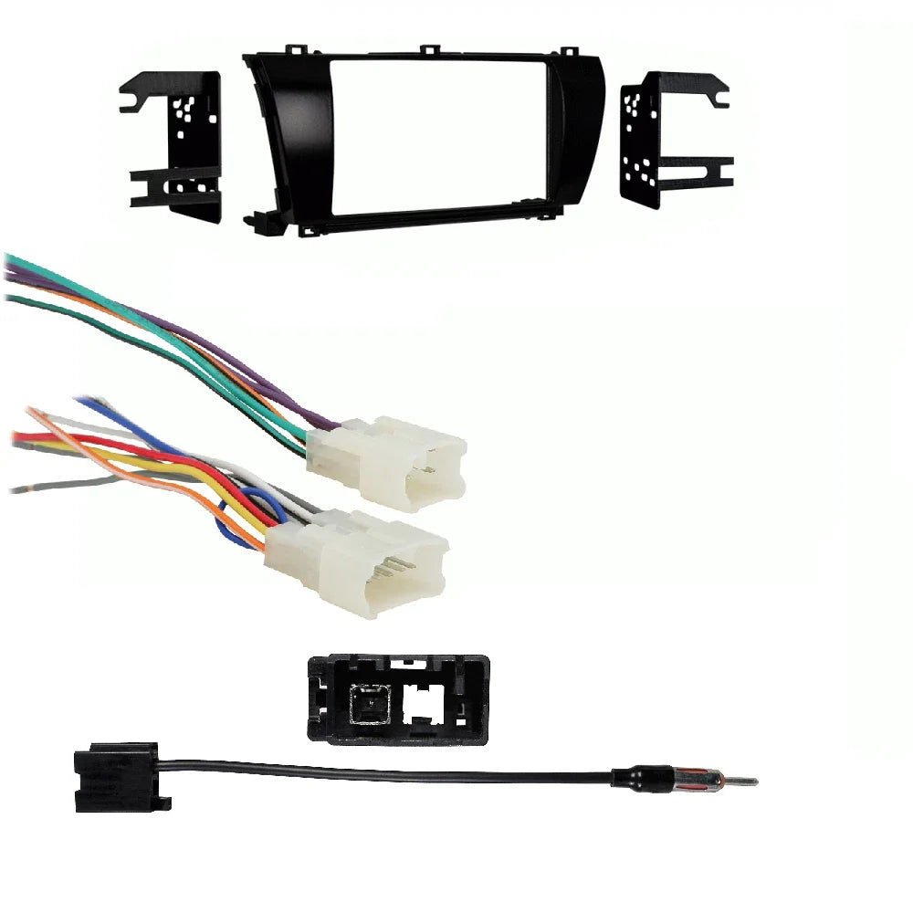 Metra 95-8245CHG Double DIN Dash Kit - Compatible Fits for Toyota Corolla 2014-2016 Bundle