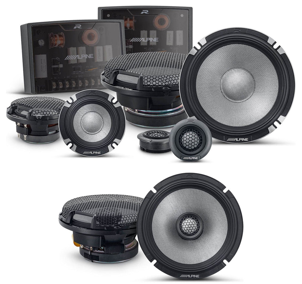 Alpine R-Series R2-S653 3-Way  6.5" Component & R2-S65 6.5" Car Audio Speaker