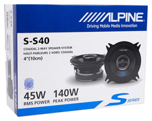 Load image into Gallery viewer, Alpine S-Series S-S57 5"x7" 2-Way Coaxial Speaker and S-S40 4" Coaxial Speaker