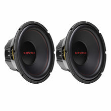 Load image into Gallery viewer, 2 Crunch CRW12D4 12" 4 Ohm DVC 800 watt subwoofer
