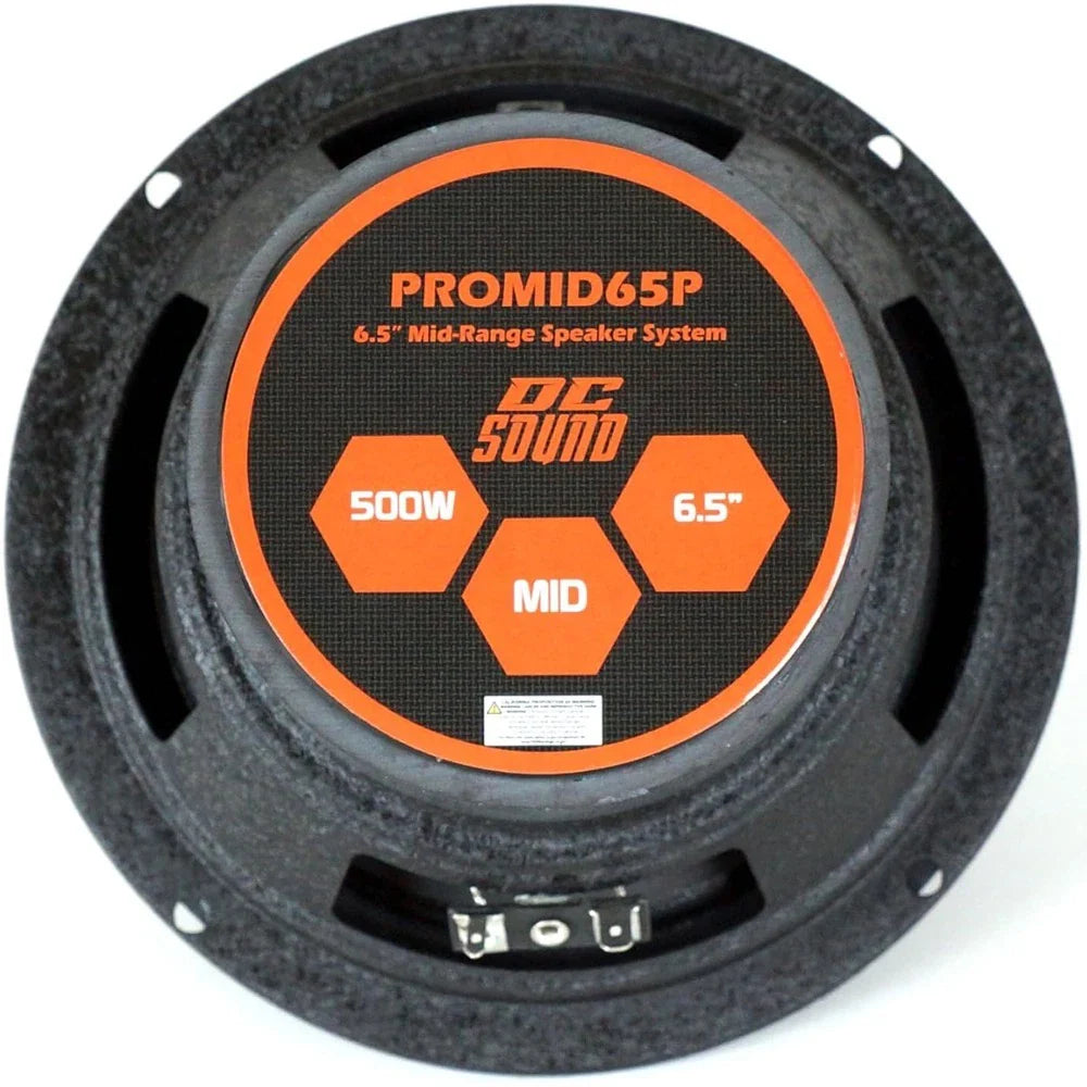 Cerwin Vega CVP1400.4 4 CH 1400W Amplifier & 2 PROMID65P 500W 6.5" Mid-Range Car Speakers Bundle