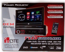 Load image into Gallery viewer, Power Acoustik PD-721B 7″ Single-DIN Motorized Touchscreen w/DVD/CD &amp; Bluetooth
